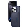 Per iPhone 16 Pro BETOPNICE Custodia per telefono con portafoglio MagSafe staccabile orizzontale a ribalta (blu)