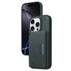 Per iPhone 16 Pro BETOPNICE Custodia per telefono con portafoglio MagSafe staccabile orizzontale a ribalta (verde)