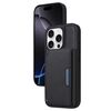 Per iPhone 16 Pro BETOPNICE Custodia per telefono con portafoglio MagSafe staccabile orizzontale a ribalta (nero)
