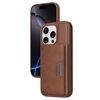 Per iPhone 16 Pro BETOPNICE Custodia per telefono con portafoglio MagSafe staccabile orizzontale a ribalta (marrone)