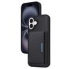 Per iPhone 16 Plus BETOPNICE Custodia per telefono con portafoglio MagSafe staccabile orizzontale a ribalta (nero)