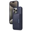 Per iPhone 15 Pro Max BETOPNICE Custodia per telefono con portafoglio MagSafe staccabile orizzontale a ribalta (blu)