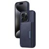 Per iPhone 15 Pro BETOPNICE Custodia per telefono con portafoglio MagSafe staccabile orizzontale a ribalta (blu)