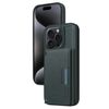 Per iPhone 15 Pro BETOPNICE Custodia per telefono con portafoglio MagSafe staccabile orizzontale a ribalta (verde)