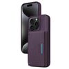 Per iPhone 15 Pro BETOPNICE Custodia per telefono con portafoglio MagSafe staccabile orizzontale a ribalta (viola)