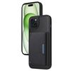 Per iPhone 15 Plus BETOPNICE Custodia per telefono con portafoglio MagSafe staccabile orizzontale a ribalta (nero)