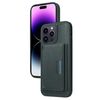 Per iPhone 14 Pro Max BETOPNICE Custodia per telefono con portafoglio MagSafe staccabile orizzontale a ribalta (verde)