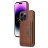 Per iPhone 14 Pro Max BETOPNICE Custodia per telefono con portafoglio MagSafe staccabile orizzontale a ribalta (marrone)