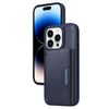 Per iPhone 14 Pro BETOPNICE Custodia per telefono con portafoglio MagSafe staccabile orizzontale a ribalta (blu)