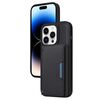 Per iPhone 14 Pro BETOPNICE Custodia per telefono con portafoglio MagSafe staccabile orizzontale a ribalta (nero)