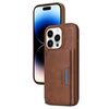 Per iPhone 14 Pro BETOPNICE Custodia per telefono con portafoglio MagSafe staccabile orizzontale a ribalta (marrone)