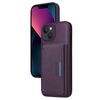 Per iPhone 14/13 BETOPNICE Custodia per telefono con portafoglio MagSafe staccabile orizzontale a ribalta (viola)