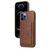 Per iPhone 12 Pro Max BETOPNICE Custodia per telefono con portafoglio MagSafe staccabile orizzontale a ribalta (marrone)