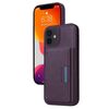 Per iPhone 12 / 12 Pro BETOPNICE Custodia per telefono con portafoglio MagSafe staccabile orizzontale a ribalta (viola)
