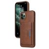 Per iPhone 11 Pro Max BETOPNICE Custodia per telefono con portafoglio MagSafe staccabile orizzontale a ribalta (marrone)