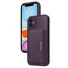 Per iPhone 11 BETOPNICE Custodia per telefono con portafoglio MagSafe staccabile orizzontale a ribalta (viola)