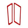 Per Mercedes-Benz Classe G W463 2 pezzi/set adesivi per prese d'aria su entrambi i lati del cofano (rosso)