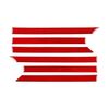 Per Mercedes-Benz Classe G W463 6 pezzi/set adesivi decorativi per griglia (rosso)