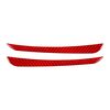 Per Mercedes-Benz Classe G W463 2 pezzi/set adesivo per sopracciglia (rosso)