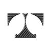 Per Mercedes-Benz Classe G W463 3 pezzi/set Adesivo portabicchieri scarico posteriore (nero)