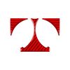 Per Mercedes-Benz Classe G W463 3 pezzi/set Adesivo portabicchieri scarico posteriore (rosso)