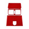 Per Mercedes-Benz Classe G W463 3 pezzi/set adesivo bocchetta aria centrale posteriore (rosso)