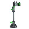Supporto per cellulare con ventosa potente per auto, supporto per navigazione in vetro anteriore (Clip di bloccaggio a granchio verde)
