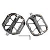 Pedali per bicicletta antiscivolo cavi con triplo cuscinetto CNC RACEWORK D029 (neri)