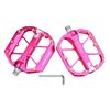 Pedali per bicicletta antiscivolo cavi con triplo cuscinetto CNC RACEWORK D029 (rosso rosa)