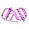 Pedali per bicicletta antiscivolo cavi con triplo cuscinetto CNC RACEWORK D029 (viola)