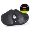 FMFXTRA Sella per bicicletta ispessita Sella per mountain bike a forma di, colore: nero + luce posteriore