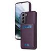 Per Samsung Galaxy S21 5G BETOPNICE Custodia per telefono con portafoglio MagSafe staccabile verticale a ribalta (viola)