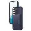 Per Samsung Galaxy S22 5G BETOPNICE Custodia per telefono con portafoglio MagSafe staccabile con chiusura a scatto orizzontale (blu)