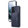 Per Samsung Galaxy S21+ 5G BETOPNICE Custodia per telefono con portafoglio MagSafe staccabile orizzontale a ribalta (blu)