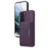 Per Samsung Galaxy S21+ 5G BETOPNICE Custodia per telefono con portafoglio MagSafe staccabile orizzontale a ribalta (viola)