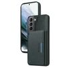 Per Samsung Galaxy S21 5G BETOPNICE Custodia per telefono con portafoglio MagSafe staccabile con chiusura a scatto orizzontale (verde)