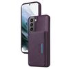 Per Samsung Galaxy S21 5G BETOPNICE Custodia per telefono con portafoglio MagSafe staccabile orizzontale a ribalta (viola)
