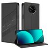 Per Xiaomi Poco X3 Pro / Poco X3 Custodia per telefono in pelle retrò con portafoglio multifunzionale in rilievo (nero)