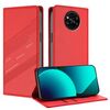 Per Xiaomi Poco X3 Pro / Poco X3 Custodia per telefono in pelle retrò con portafoglio multifunzionale in rilievo (rosso)