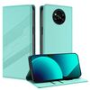 Per Xiaomi Poco X3 Pro / Poco X3 Custodia per telefono in pelle retrò con portafoglio multifunzionale in rilievo (verde menta)