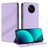 Per Xiaomi Poco X3 Pro / Poco X3 Custodia per telefono in pelle retrò con portafoglio multifunzionale in rilievo (viola chiaro)