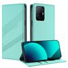 Per Xiaomi 11T / 11T Pro Custodia per telefono in pelle retrò con portafoglio multifunzionale in rilievo (verde menta)
