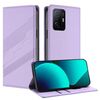 Per Xiaomi 11T / 11T Pro Custodia per telefono in pelle retrò con portafoglio multifunzionale in rilievo (viola chiaro)