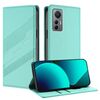 Per Xiaomi 12 Lite Custodia per telefono in pelle retrò con portafoglio multifunzionale in rilievo (verde menta)