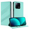 Per Xiaomi 13 Pro 5G Custodia per telefono in pelle retrò con portafoglio multifunzionale in rilievo (verde menta)