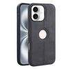Per iPhone 16 Plus Crazy Horse Custodia per telefono in pelle con retro in pelle (blu)