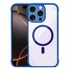 Per iPhone 16 Pro Custodia per telefono ibrida in acrilico TPU magnetico antiurto MagSafe (blu reale)