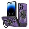 Per iPhone 14 Pro Armor Rotating Holder MagSafe Custodia per telefono (viola)
