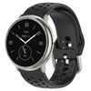 Per Amazfit Active 2 Holes Style 22mm Cinturino sportivo in silicone (nero)
