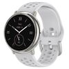 Per Amazfit Active 2 Holes Style 22mm Cinturino sportivo in silicone (grigio)